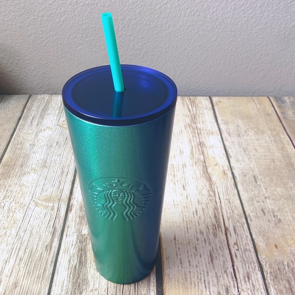 * STARBUCKS Blue Green Mermaid Tumbler - Picture 5 of 8